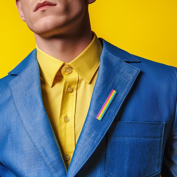 The XL Pansexual Flag Pin