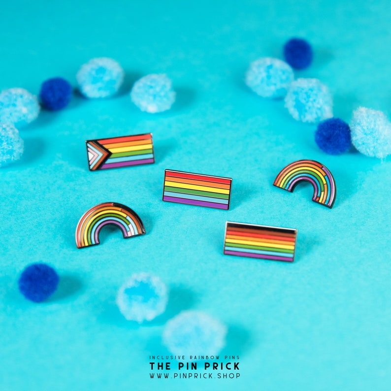 Rainbow Lace Locks Subtle Gay Pride Shoelace Charm Pendant LGBT Lesbian Bisexual Queer Gift Wedding Bracelet Personalised Enamel Pin Badge image 7