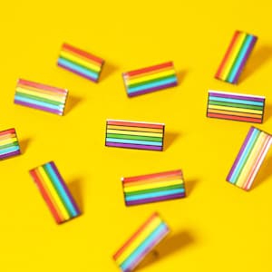 Progress Pride Flag Pin Enamel Badge Rainbow Inclusive Gay LGBT Equality Diversity Lesbian Bisexual Trans Asexual Queer Sex Education Ola image 7