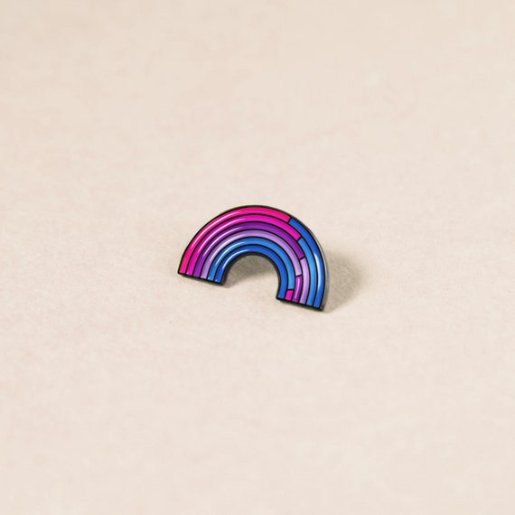 The Bisexual Rainbow Enamel Pin