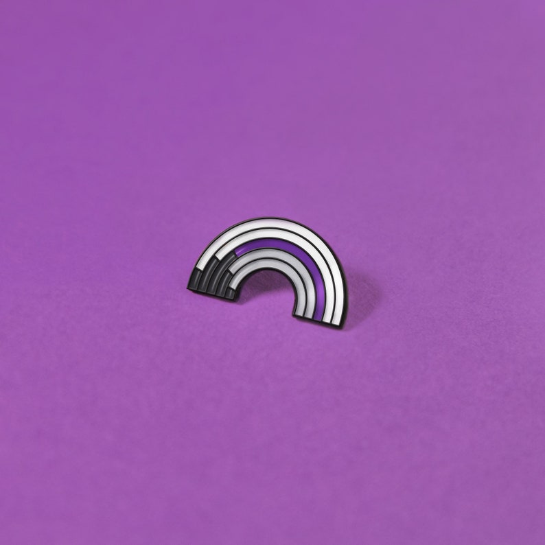 Demisexual Rainbow Pin — Ace Badge Subtle Pride Accessory LGBT ...