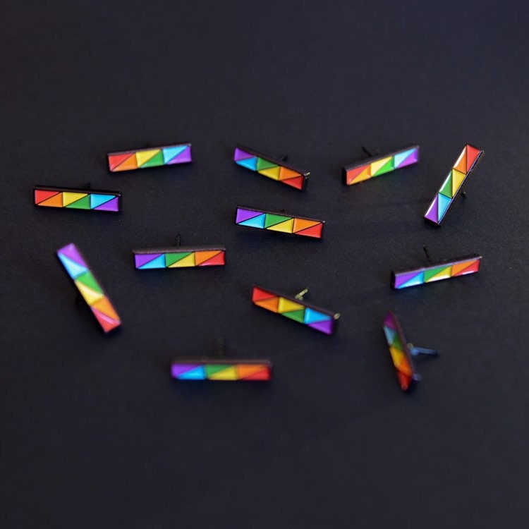 The Rainbow Bar Enamel Pin