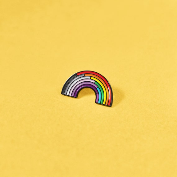 The Asexual/Rainbow Enamel Pin