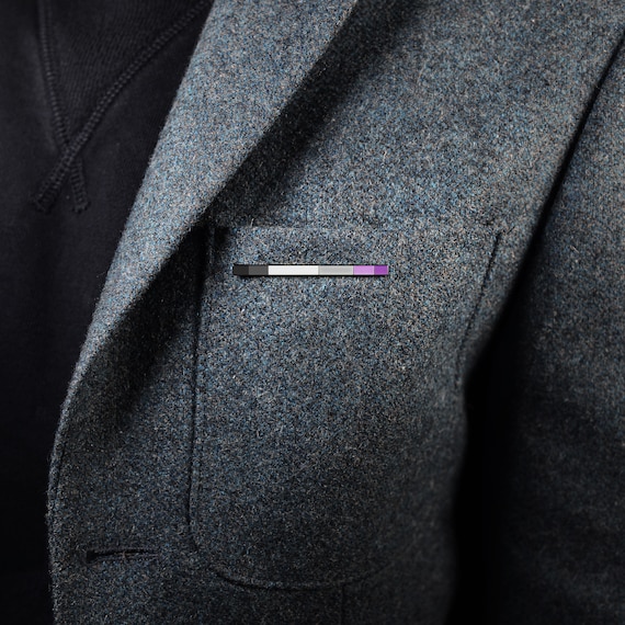The Asexual Rod Enamel Pin