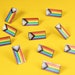 Progress Pride Flag Pin — Enamel Badge Rainbow Inclusive Gay LGBT Equality Diversity Lesbian Bisexual Trans Asexual Queer Sex Education Ola 