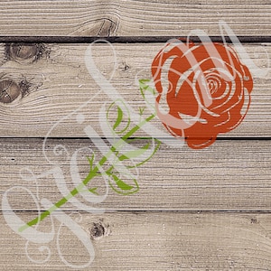 Red rose svg, jpg, png, pdf, digital file only, hand drawn, flower cut file, rose svg, rose printable, diy home deco, cricut cut file