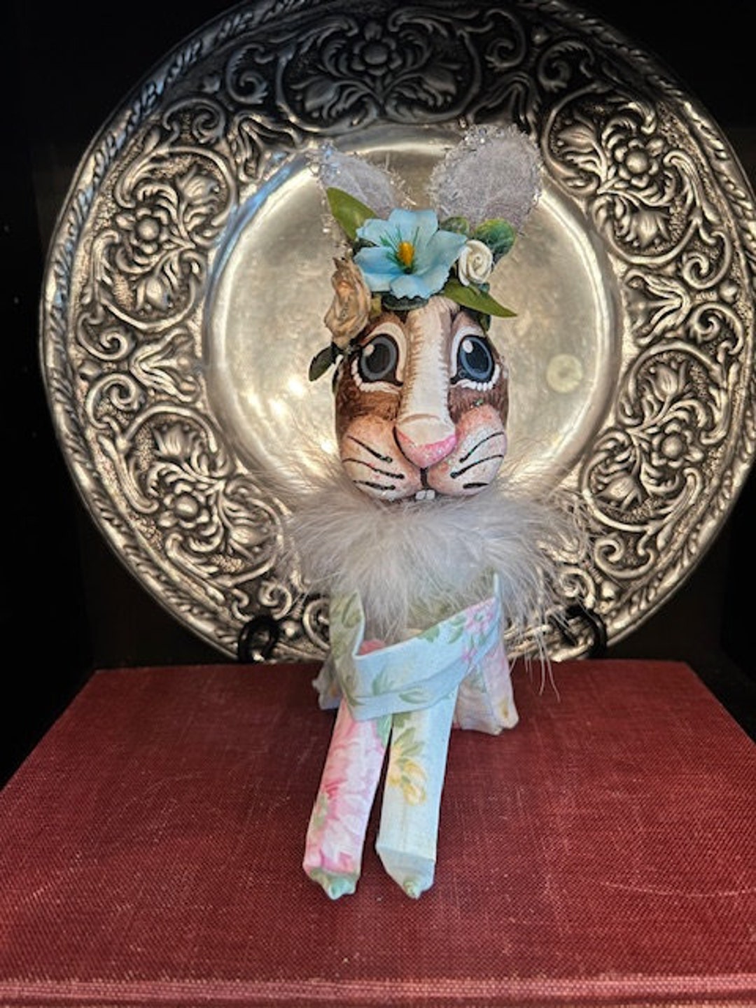 Vintage Inspired Bunny Knee Hugger Doll Etsy