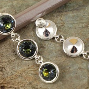 Luxury Earwires sterling silver leverbacks with rivoli settings for Swarovski HIGH QUALITY choose quantity