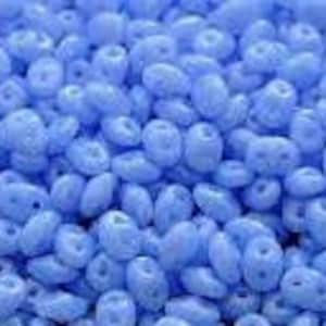 10 gr Superduo opal saphire beads 5*2.5 mm, Czech glass beads, two-hole beads CHOOSE QUANTITY for discount