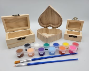 DIY Wooden Jewelry Box Painting Kit – Art Craft Gift