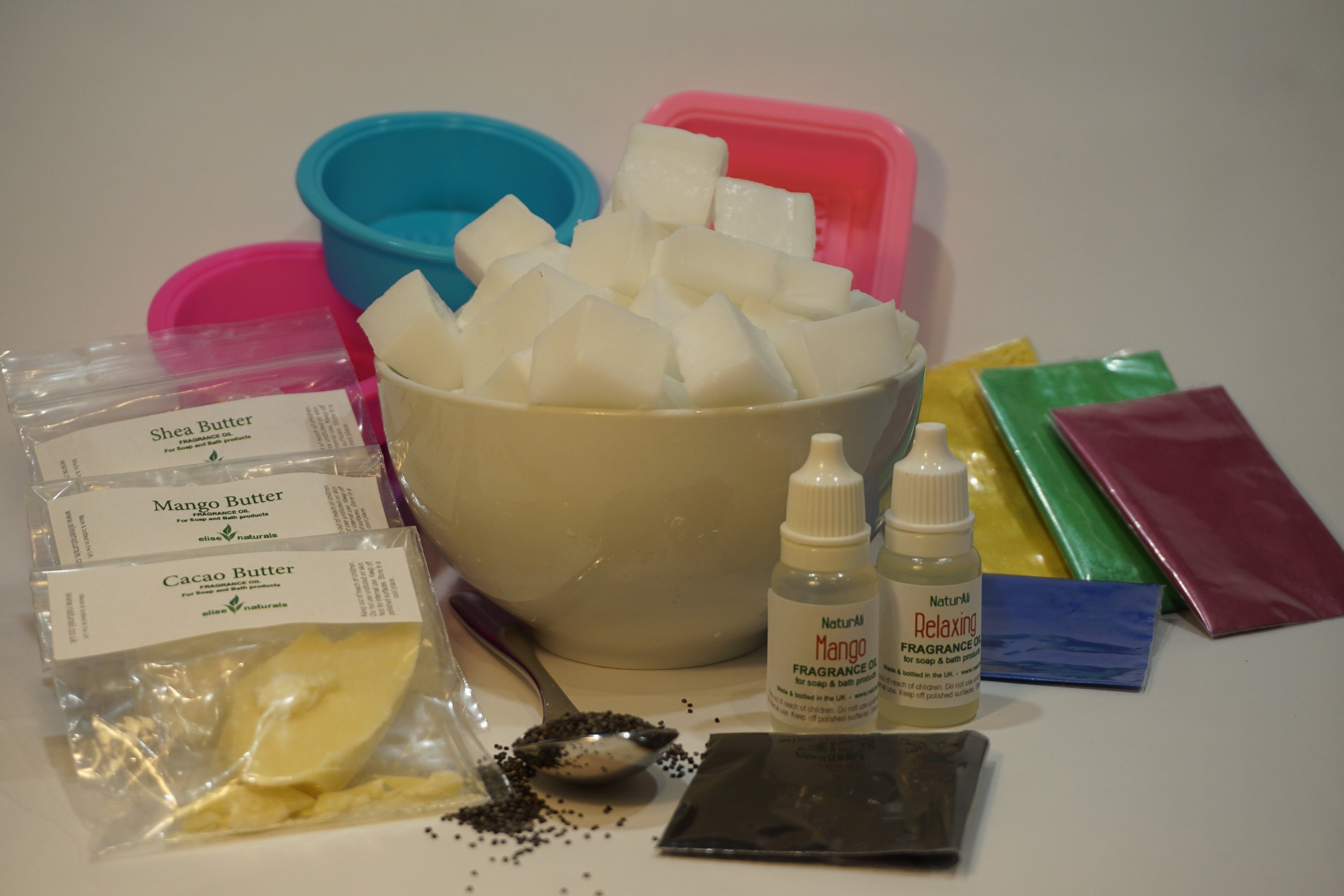 Skincare Soap Making Kit Melt & Pour With Natural Moisturising Butters 