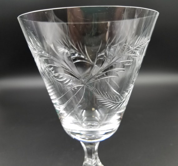 TIFFIN CRYSTAL GLASSES Tiffin-franciscan Pickfair Cut Crystal Wine