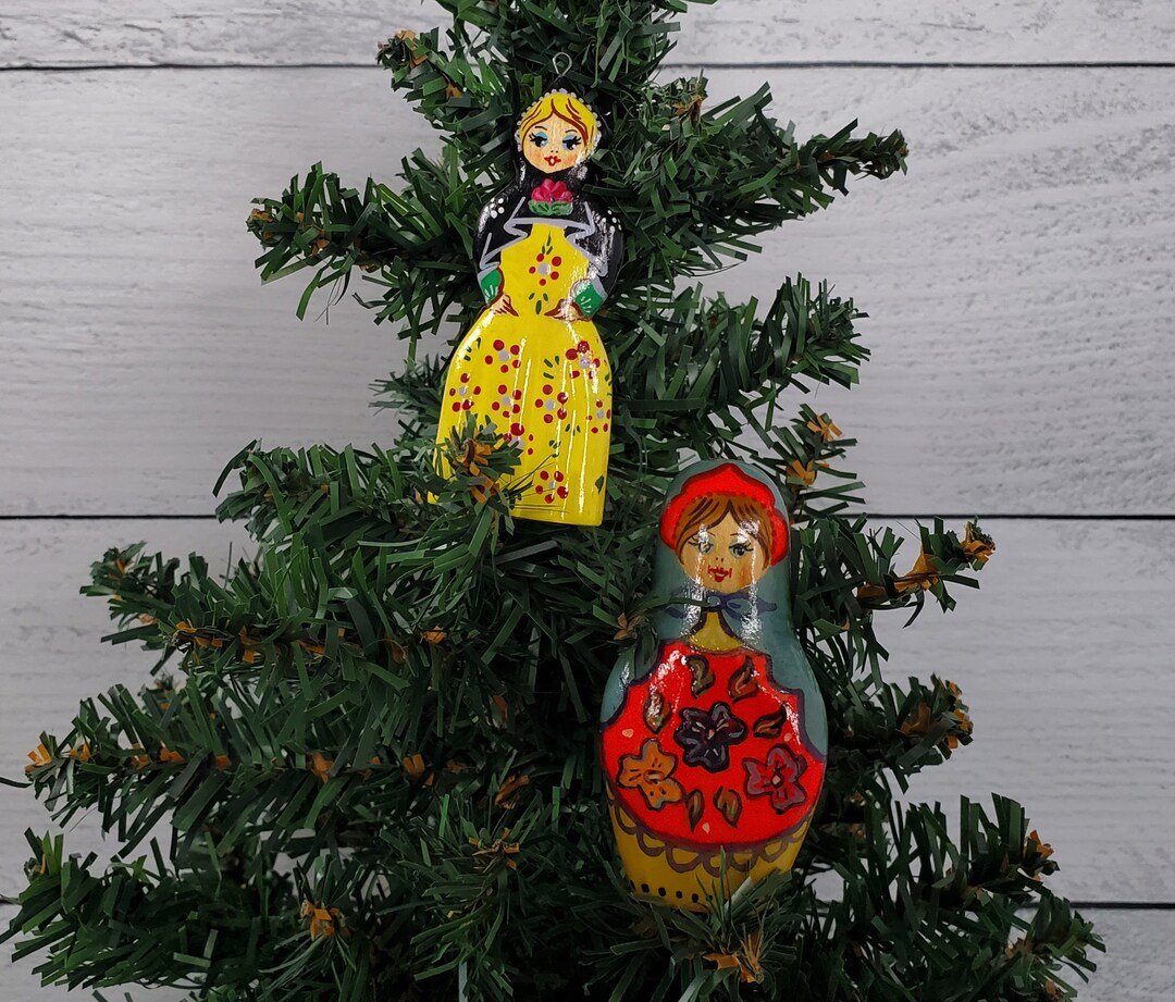 RUSSIAN CHRISTMAS ORNAMENTS Traditional Clothing Russian Etsy