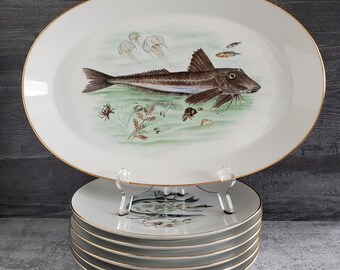 食器 Gustavsberg Fish plate  all color Stig Lindberg – Fladen Fish from Gustavsberg