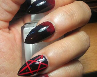 Gothic Nails Etsy