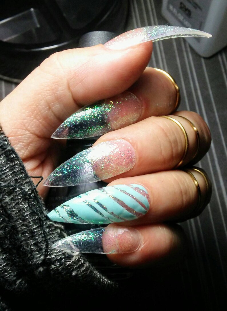 Sky Blue Acrylic Nails image 0