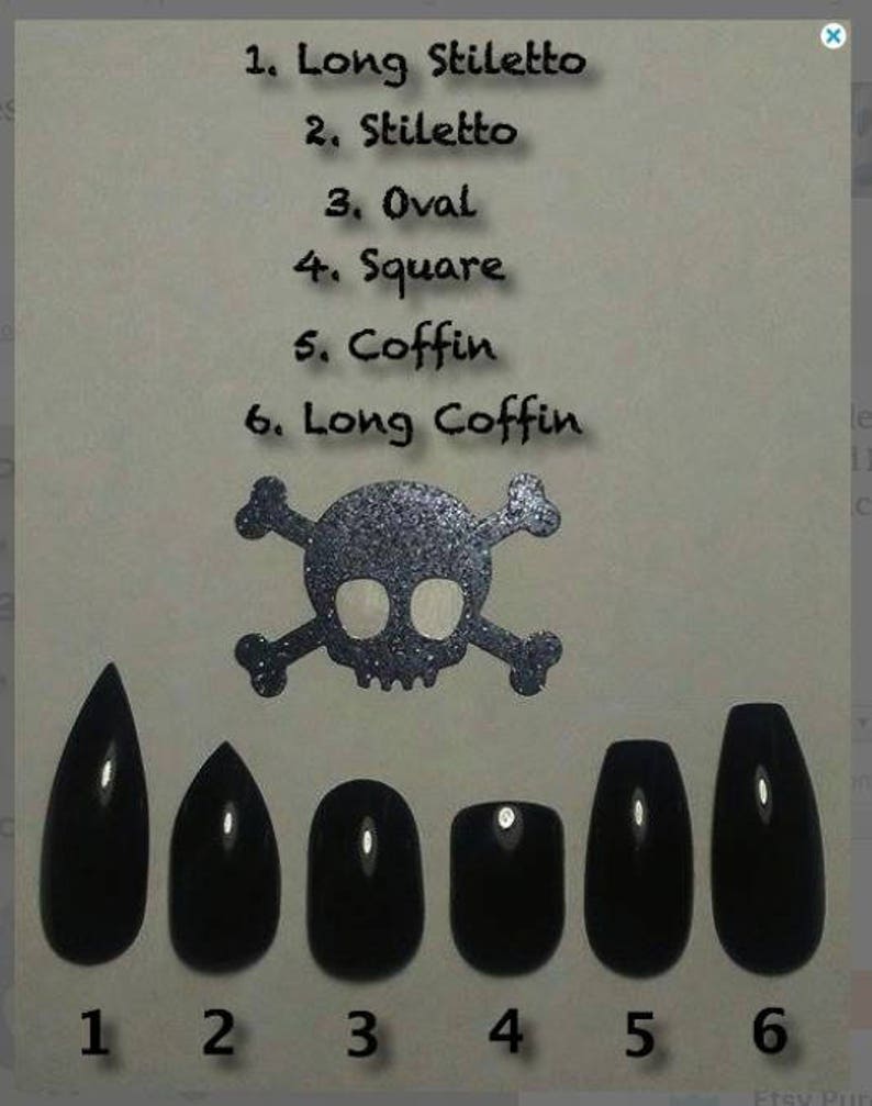 Harley Quinn Batman Stiletto Nails Long or Short Gothic image 2