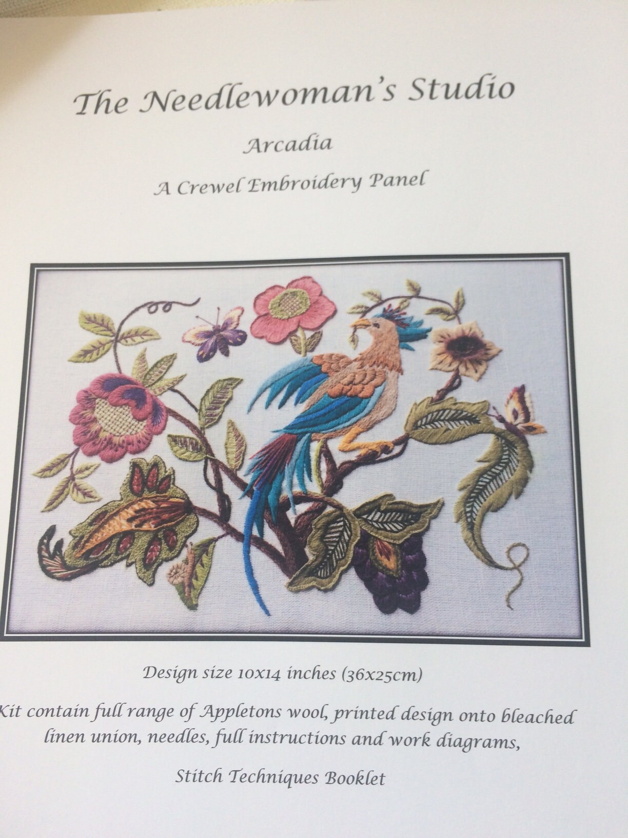 Crewel kit elisa kit de broderie crewel crewel embroidery etsy
