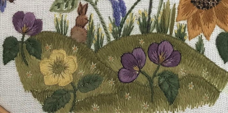 Meadowland-a Crewel Embroidery kit image 2