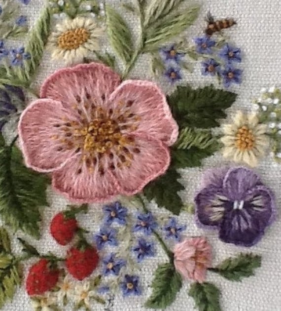 An English Bouquet-crewel Embroidery Kit 