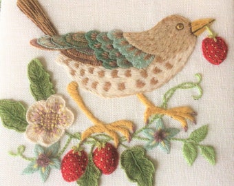 Kit Broderie Dimensions Bayshore Blossoms - Crewel Point De Cottage - Neuf B2