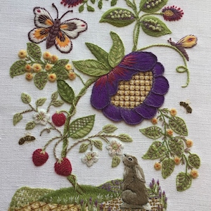 Intermediate Level Crewel Embroidery Kit - Wonderland