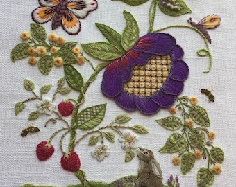 Arcadia, A Crewel Embroidery Kit -   Crewel embroidery patterns, Crewel  embroidery, Embroidery patterns