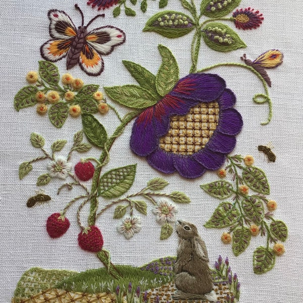 Crewel embroidery kit -Wonderland