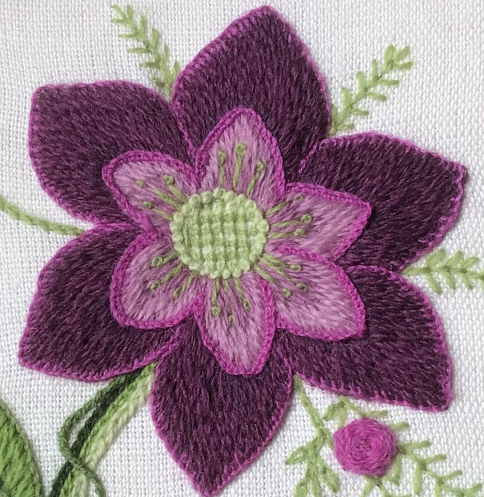 Crewel Embroidery Kit for Beginners Entitled 'kim' Etsy Canada