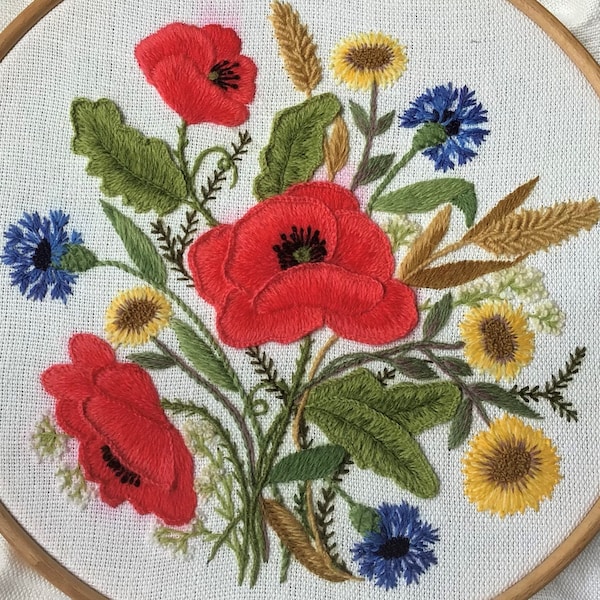 Crewel embroidery kit entitled All things bright and beautiful