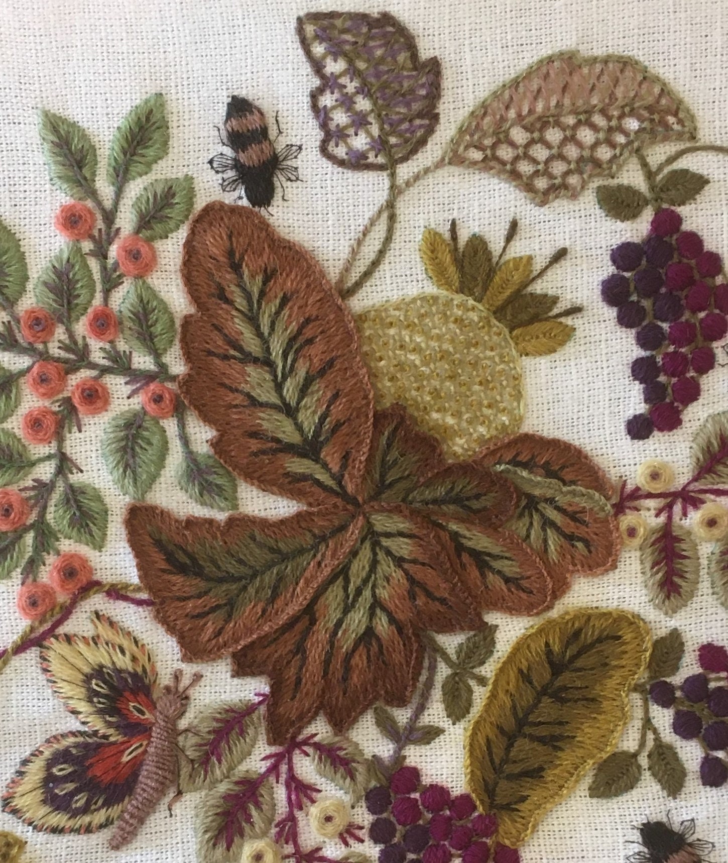 NOS VINTAGE DIMENSIONS Stitchables Country Cottage Crewel Embroidery