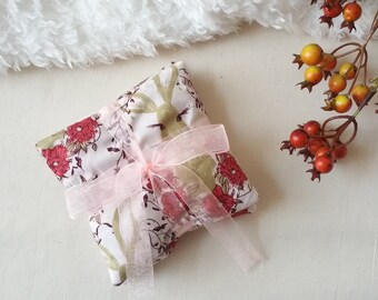 Pink Rabbit Print Lavender Sachets - Set of Two