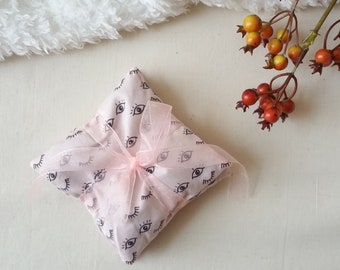 Pink Organic Cotton Lavender Sachets - Set of Two