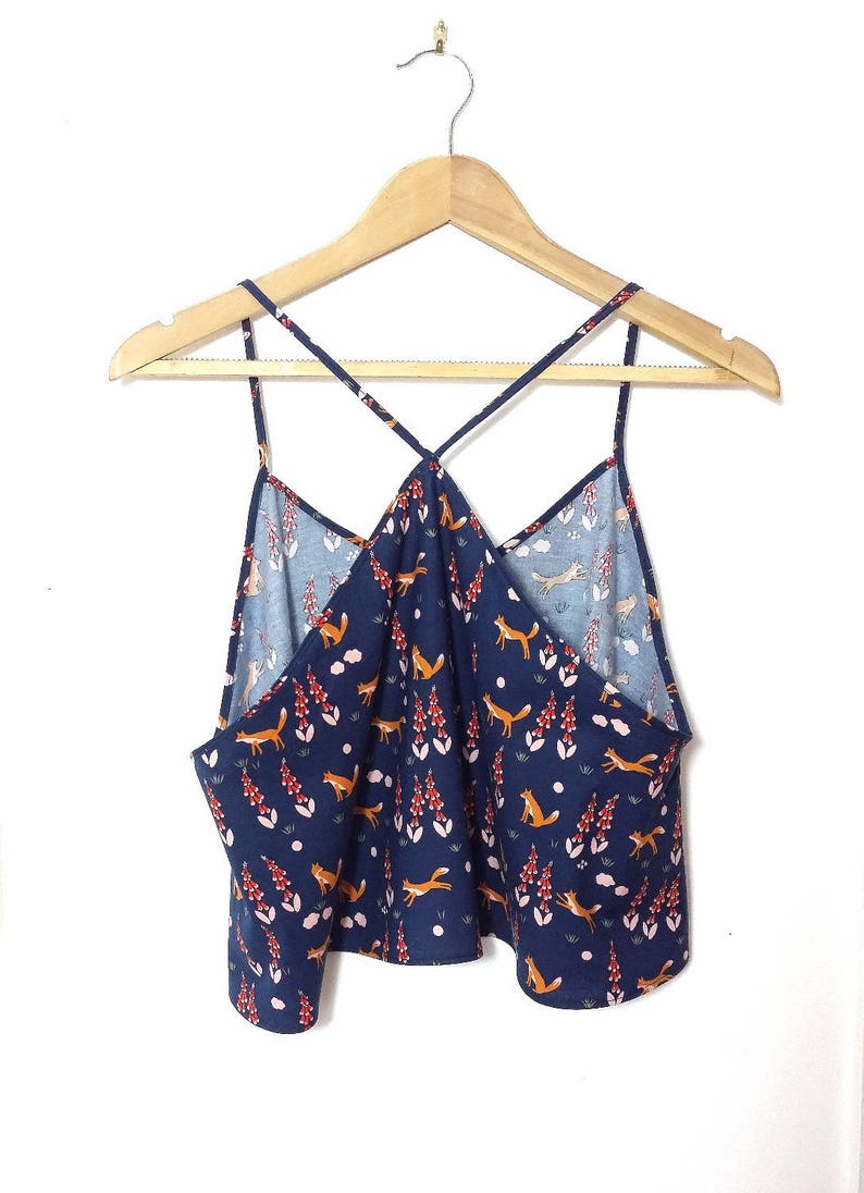 Organic Cotton Fox Print Pyjama Top Size M image 4