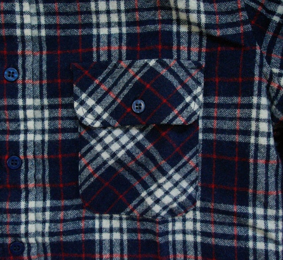 80 s Penfield Trailwear laine mélangée flanelle chemise carreaux à carreaux chemise taille M bleu rouge blanc - vente - f4657b 80 s Penfield Trailwear laine mélangée flanelle chemise carreaux à carreaux chemise taille M bleu rouge blanc - vente - f4657b