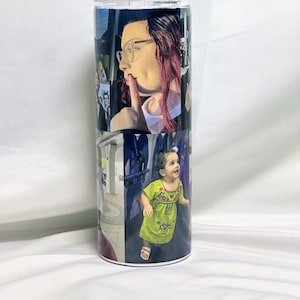Customized Personal Photo 25 OZ. Tumbler, Personalized Photograph Drink Ware, Customizable Photo Gift.