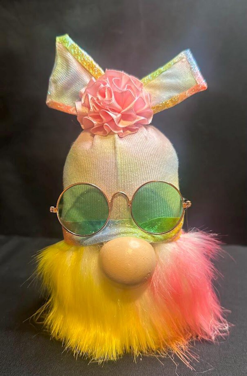 Handmade Gnome Small Rainbow Gnome Homemade Gnome Hippie Vibe Gnome
