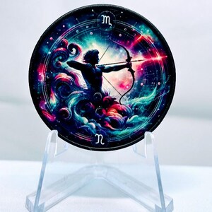 Sagittarius Phone Grip, Zodiac Sign Phone Accessory, Astrological Phone Grip, Phone Holder, Customized Phone Grip.