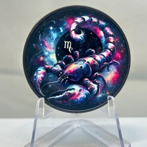Scorpio Zodiac Sign Phone Grip, Zodiac Phone Accessory, Scorpion Phone Holder, Constellation Phone Piece.