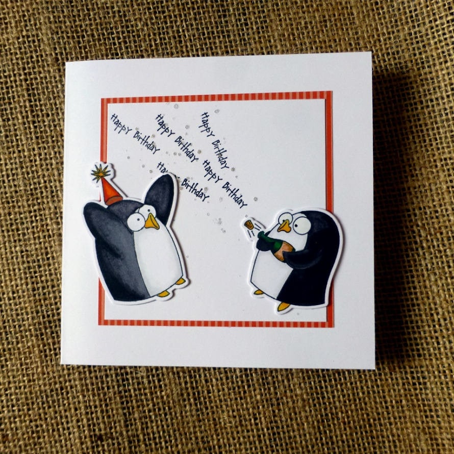 Funny birthday card penguin birthday card birthday card for - Etsy.de