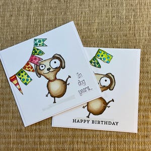 Tarjeta de cumpleaños divertida, tarjeta de cumpleaños para perro, tarjeta de cumpleaños para ella, tarjeta de cumpleaños para él, tarjeta de cumpleaños hecha a mano, tarjeta de cumpleaños para niño