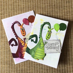 Carte d'anniversaire dragon, carte d'anniversaire faite main, carte d'anniversaire de garçon, carte d'anniversaire de fille