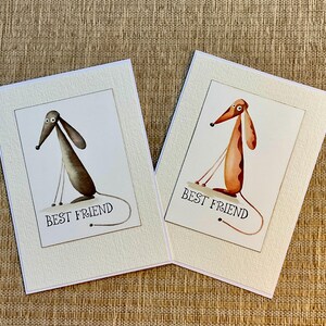 Biglietto d'amore per un cane, biglietto d'amicizia per un cane, biglietto d'anniversario per un cane, biglietto di San Valentino per un cane.
