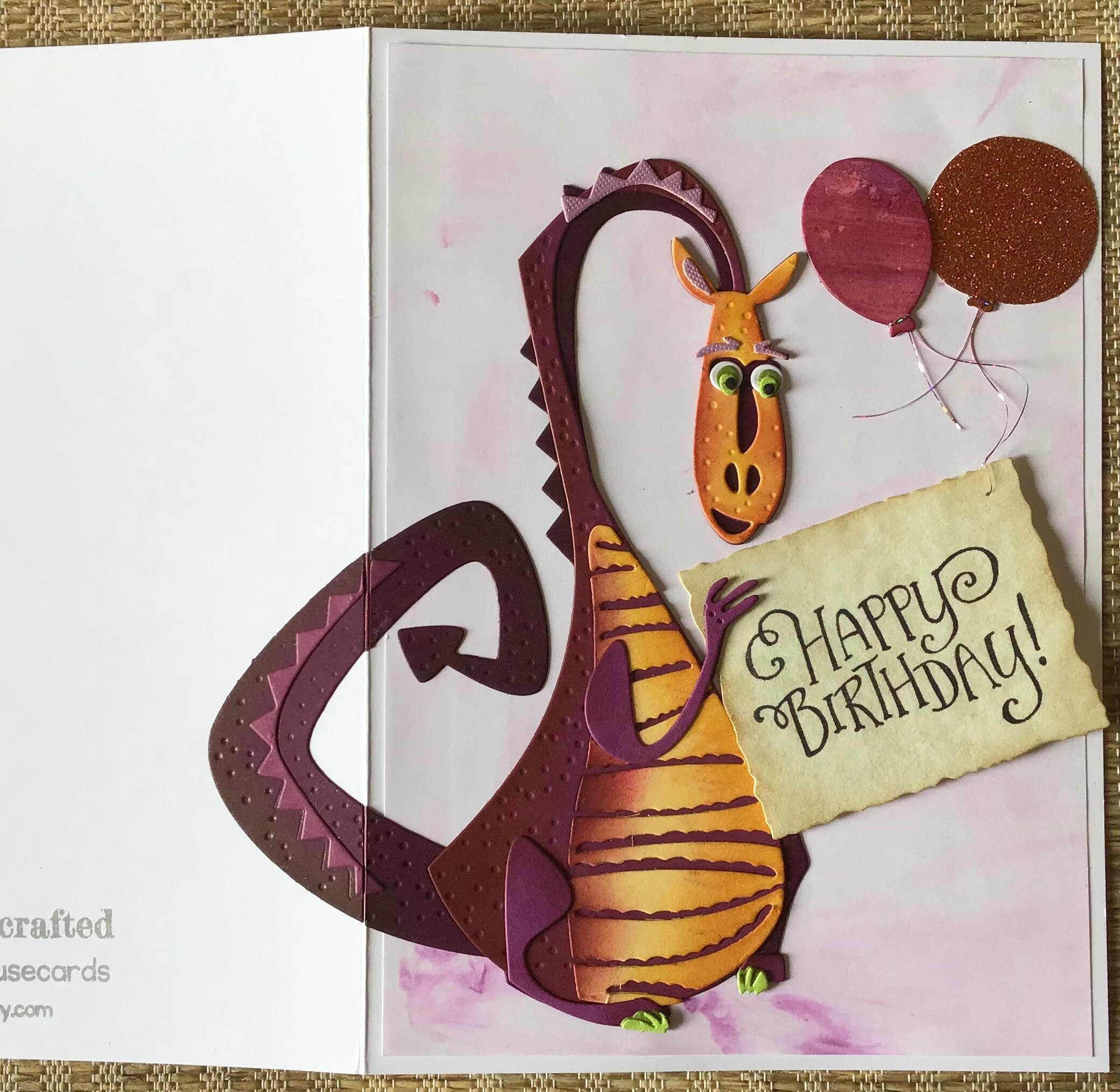 Dragon Birthday Card Handmade Birthday Card Boys Birthday Etsy