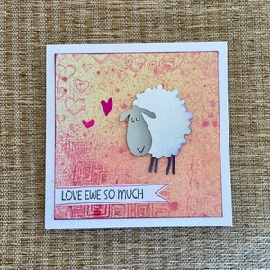 biglietto d'amore, biglietto d'anniversario, biglietto di nozze, biglietto fatto a mano, biglietto d'amore pecora, San Valentino, biglietto di compleanno, biglietto d'amore per lui, biglietto d'amore per lei