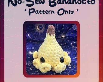 Patrón de crochet Bananocto sin costura ***SOLO PDF DIGITAL***