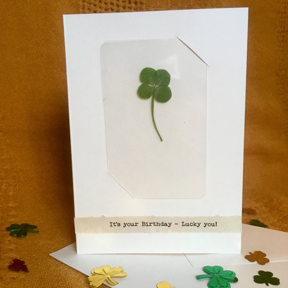 GENUINE REAL 4 FOUR LEAF CLOVER WEDDING FAVOUR WITH CERTIFICATE OF AUTHENTICITY