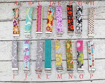 Quilted Key Fob / Key chain /  Wristlet