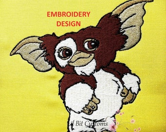 No Water Monster Embroidery Design