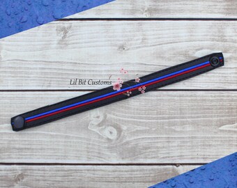 Thin Blue & Red Bracelet